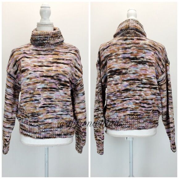 A.L.C Harper Marled Turtleneck Pullover Sweater - Picture 8 of 11